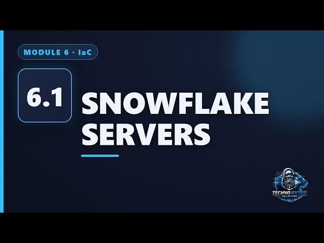 DevOps [6.1] Infrastructure as Code — Snowflakes & Config Drift