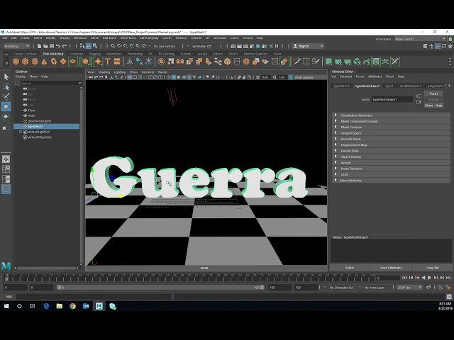 Maya Tutorials-  Motion Graphic Text Essentials