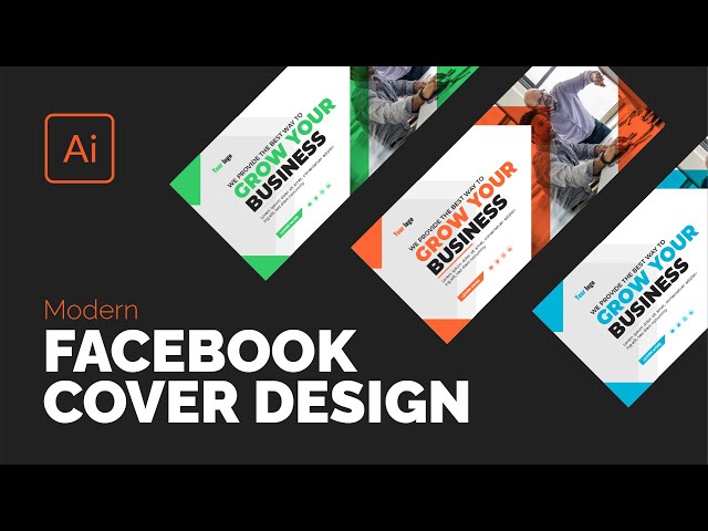 Easy to Create Modern Facebook Cover Designs in Adobe Illustrator!  #fierydesigns