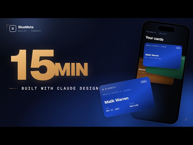 I Built a Privacy-First Digital Wallet in 15 Minutes with Claude Design