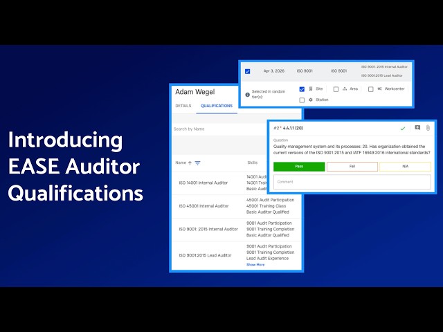 Introducing EASE Auditor Qualifications