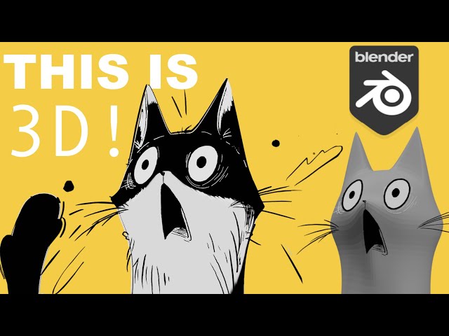 How I made this 2D+3D animation with Grease Pencil