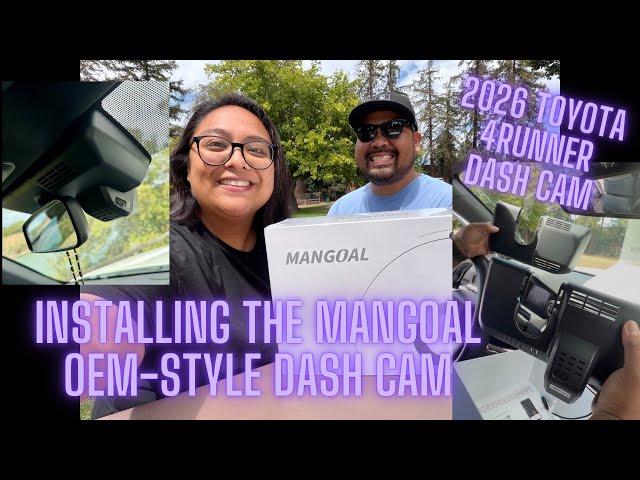 Installing MANGOAL OEM Style 4K Dash Cam on our 2026 6th Gen Toyota 4Runner SR5! @mangoal_dashcam
