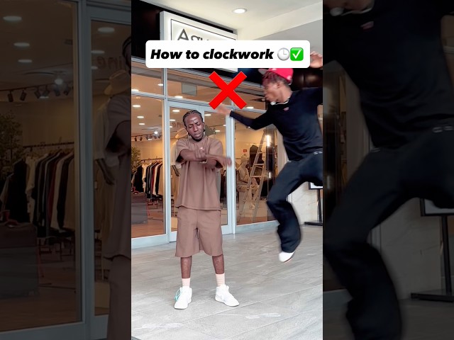 Clockwork tutorial in 4 easy steps ✅ #trendingshorts #dancinginpublic #shorts #tutorial