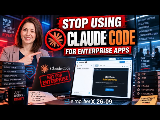 Simplifier MC26-09: Stop using Claude Code for Enterprise Apps!