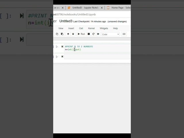 #write a program to print n to 1 numbers