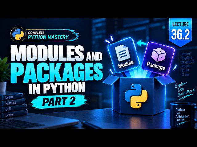 Python Packages Explained 📦 | Modules vs Packages, init.py & Imports | Complete Python Mastery