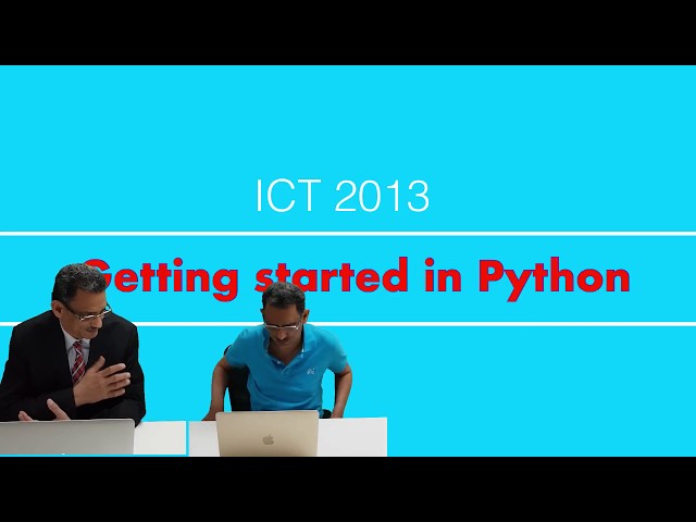 Tutorial 01 getting started in Python