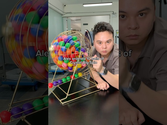 Pack 10 balls of “Crystal Big Spin” for Alex from the US #crystalballs #crystalsforbeginners