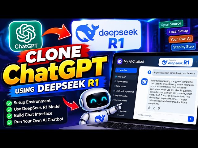 How to Clone ChatGPT Using DeepSeek R1 🤖 | Build Your Own AI Chatbot