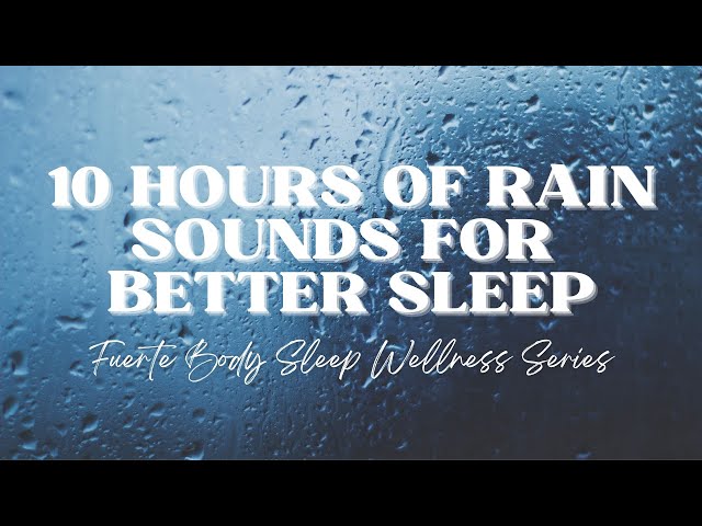 10 HOURS OF RELAXING RAIN SOUNDS FOR YOUR BEST SLEEP | RAIN ASMR | BEST SLEEP FOR YOUR MENTAL HEALTH