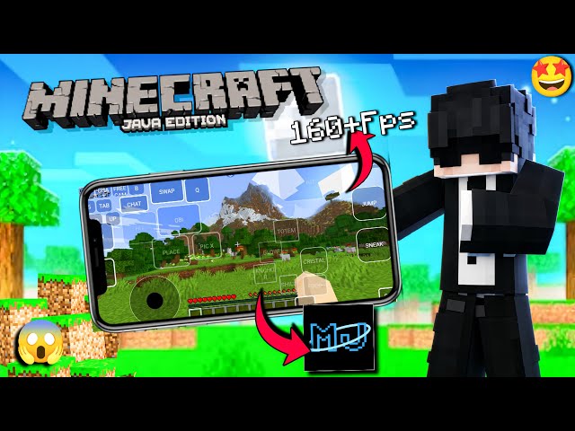 I played Minecraft JAVA EDITION on Mobile!😱 | 160+ Fps |