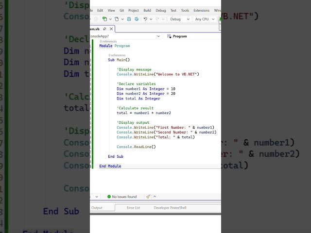 VB.Net - Basic Syntax
