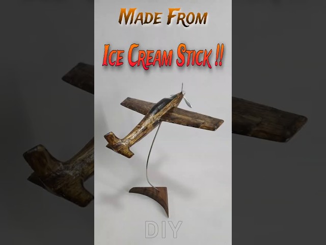 ✈️ DIY PC-7 Airplane Made from Scrap Metal & Popsicle Sticks #diyprojects