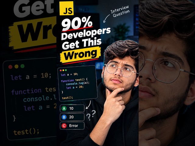 90% Developers Get This JavaScript Question Wrong 😳