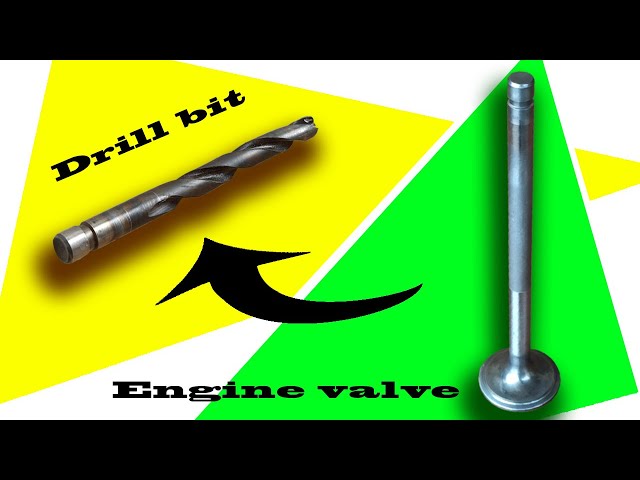AMAZING IDEA: I turn an old engine valve into a drill bit