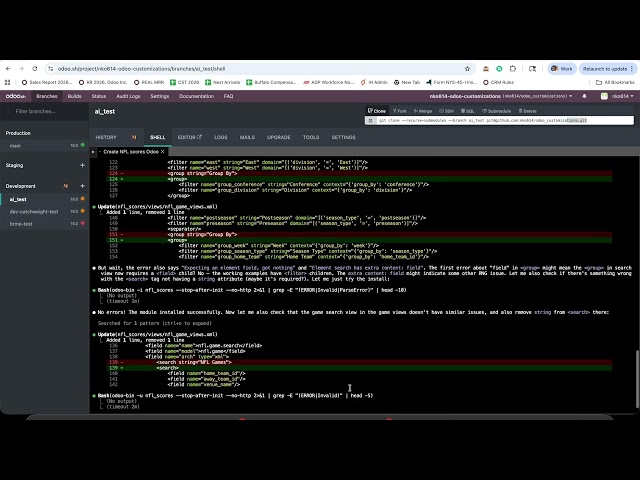 Odoo & Claude Code - NFL Module