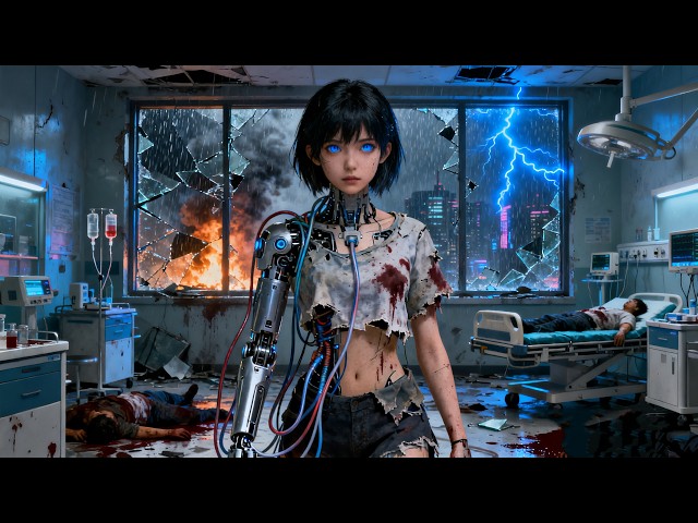 【FULL MOVIE 4K】Armored Girl wakes up, fights robot legions and dominates the battlefield!
