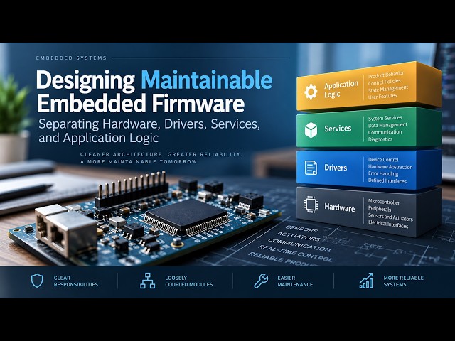 Designing Maintainable Embedded Firmware: Separating Hardware, Drivers, Services, and Application