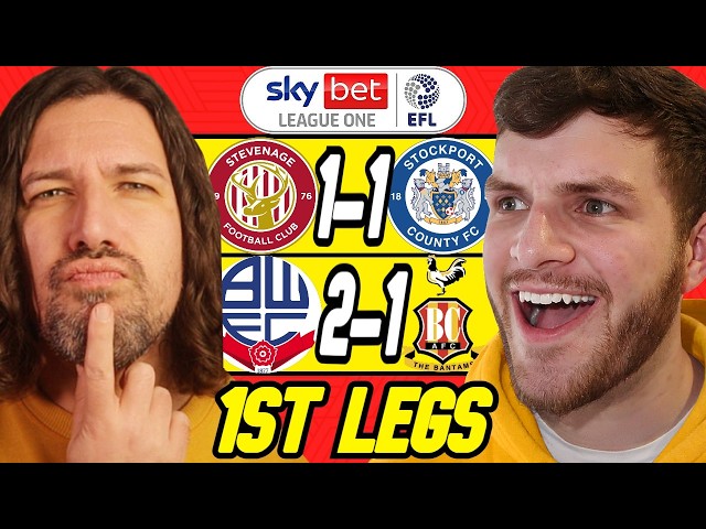 LEAGUE 1 & 2 PLAYOFF PREDICTIONS 1ST LEGS