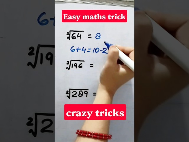 Crazy tricks #maths #mathproblem #trending #shorts #shortsfeed #mathstricks #shortvideo #quiz #trick