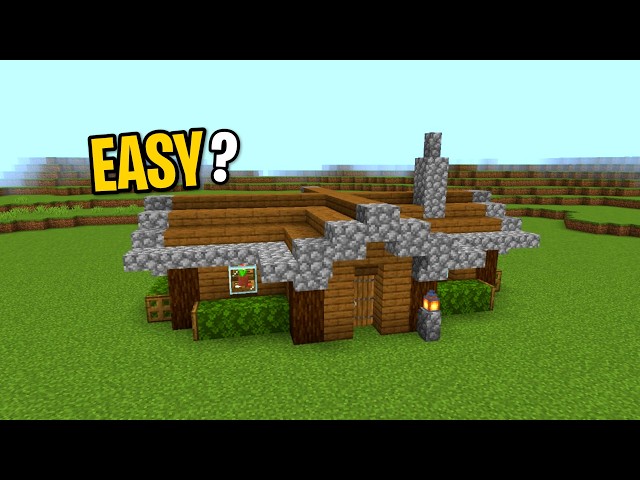 Minecraft EASY Spruce Starter House Tutorial