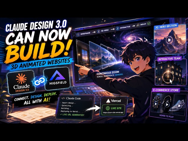 Claude Design 3.0 Can NOW Build INSANE 3D Animated Websites 🤯