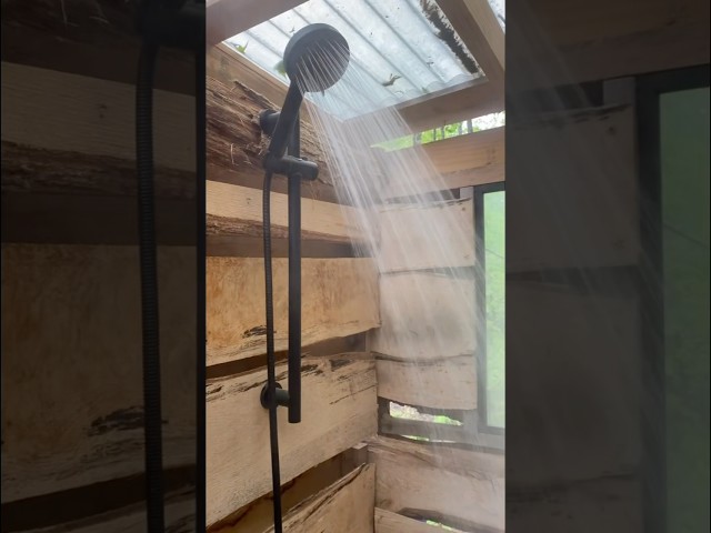Showering Off Grid in the Rain