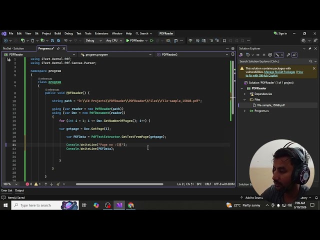 Read a PDF File in C# | C# Tutorial #Shorts
