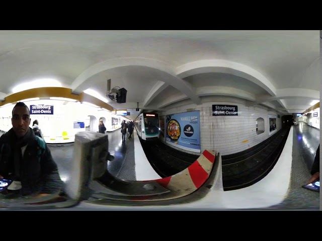 360 Virtual Reality VR Video Paris Metro Strasbourg St Denis