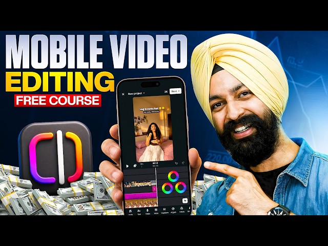 Mobile VIDEO EDITING COURSE ✅ Edits App 🤩 100% FREE Course 🔥