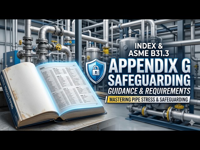 ASME B31.3 Process Piping Code Index & Appendix G Explained