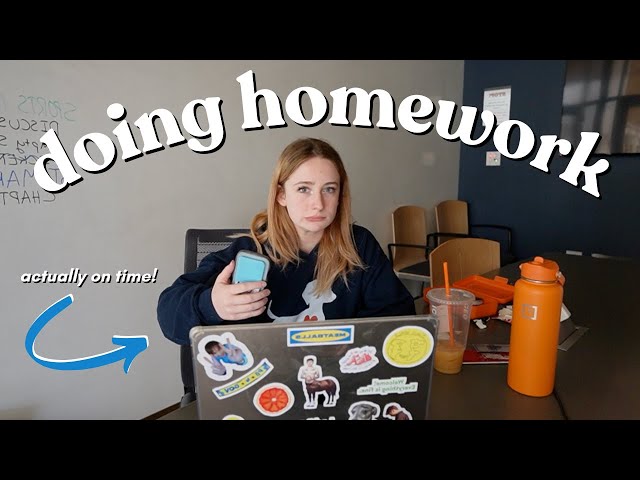 do homework on time with me