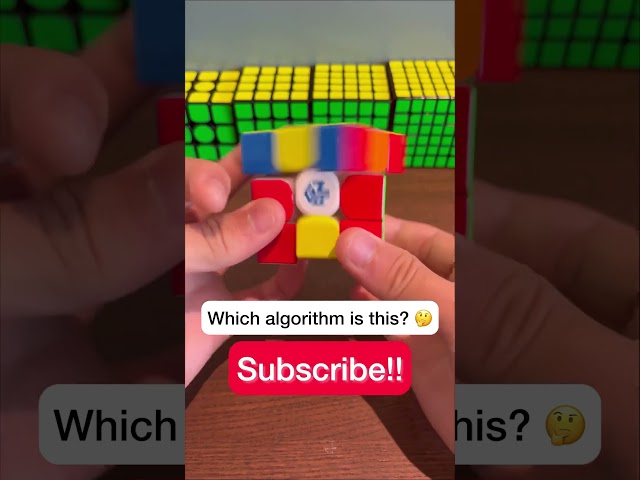 Rubik’s Cube guess the algorithm #cubing #satisfying #algorithm #speedcubing #viral #trending #cube