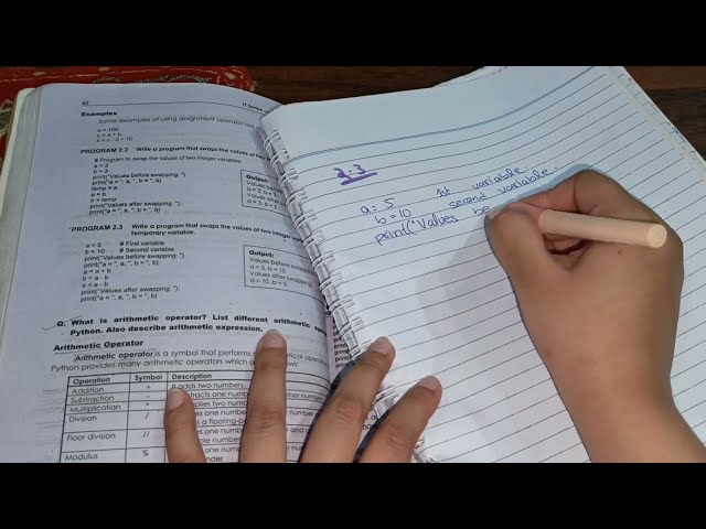 Python programming|Chapter 2|First year computer science|Programs|2.2, 2.3|