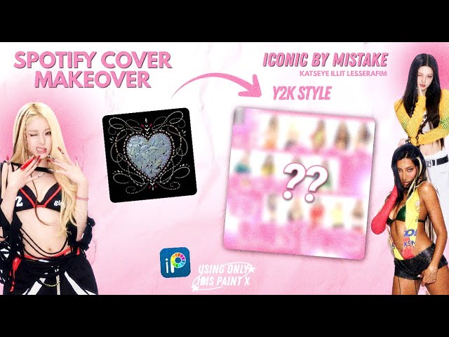 Redesigning a K-Pop Song Cover for Spotify (Y2K Edition) 💿✨