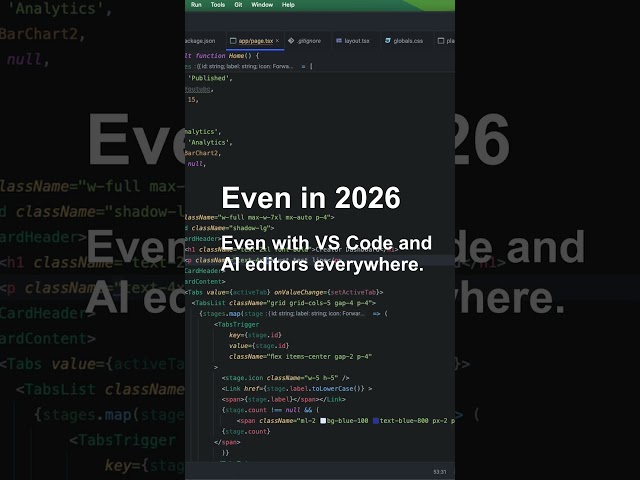 Everyone's Switching to VS Code But Here's Why I Use WebStorm #dev #coding #shorts