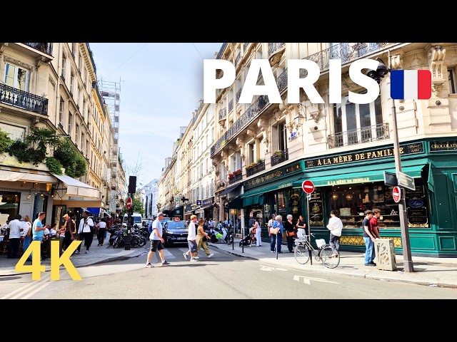 Paris, France - Walking tour in the 4th arrondissement -  Paris 4K