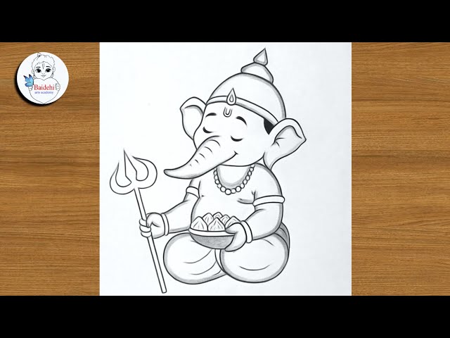 Lord Ganesha Pencil Drawing | Ganpati Drawing | How to Draw Lord Ganesha