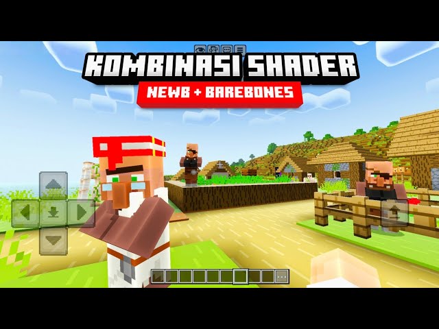 Shader Combination for Bare Bones Texture in MCPE 1.26.20+