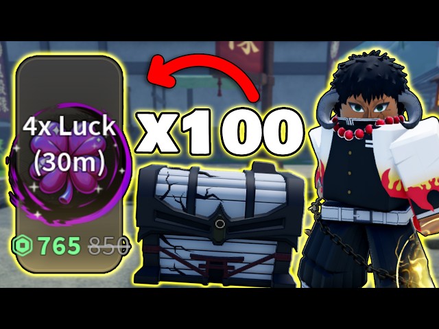 OPENING 100+ OUWIGAHARA CHEST WITH x4 LUCK In Project Slayers 2...