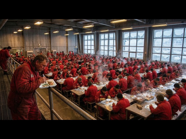 How Russian Oil Rig Workers Eat, Sleep & Survive for 3 Months at Sea