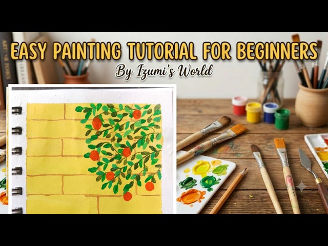 Easy Acrylic Painting Tutorial For Beginners #art #arttutorial #acrylicpainting #trending #artist