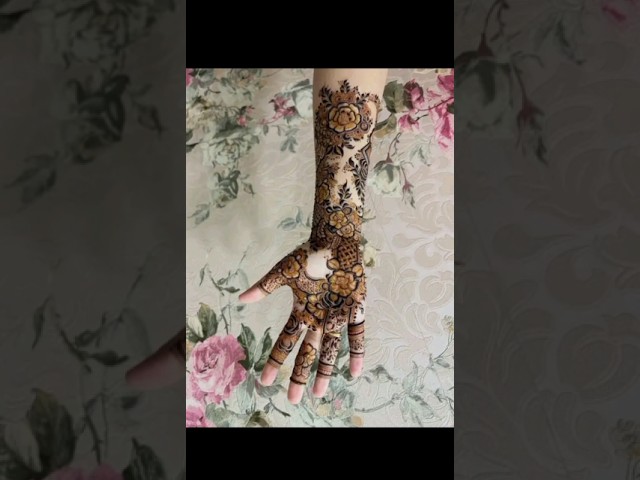 Beautiful Mehndi design ideas🥀 #hennadesign #mehndi #shorts #viral