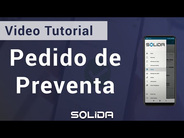 Video tutorial: Pedido de Preventa