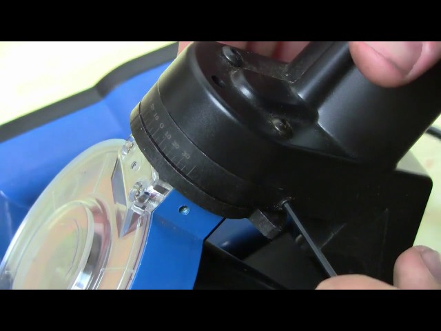 Adjust Grinding Wheel Head Angle to Sharpen Cutter (5/13)
