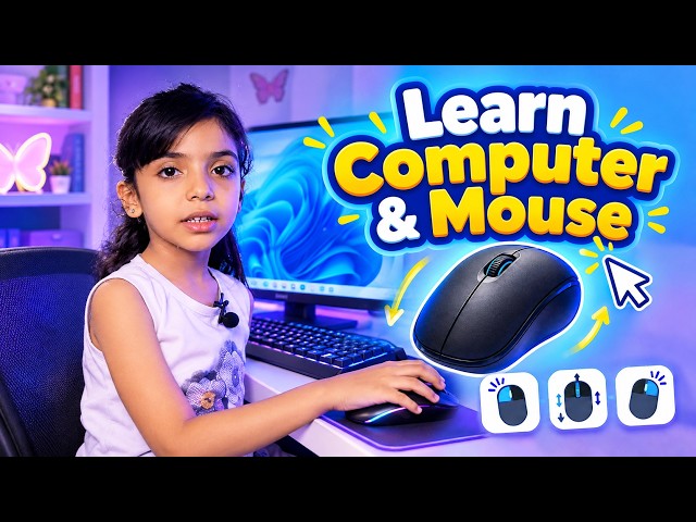 Learn Computer Basics & Mouse Control | How to Use a Computer for Kids