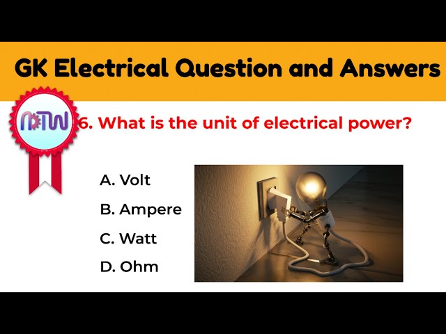 Electrical Science Quiz: Test Your Knowledge with Multiple Choice Questions | #ElectricalQuiz
