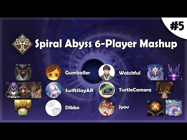 The lion doesn't concern himself with the shill characters | 6.5b Spiral Abyss 6-Player Mashup