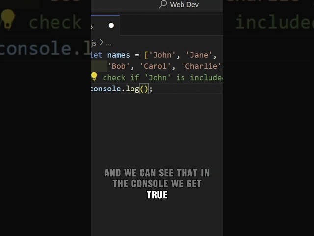 Includes Method JS - Check For Certain Values In Arrays/Strings